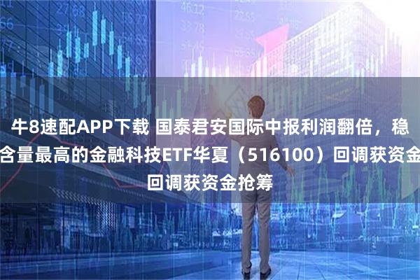 牛8速配APP下载 国泰君安国际中报利润翻倍，稳定币含量最高的金融科技ETF华夏（516100）回调获资金抢筹