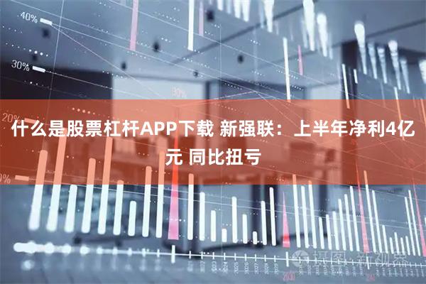 什么是股票杠杆APP下载 新强联：上半年净利4亿元 同比扭亏